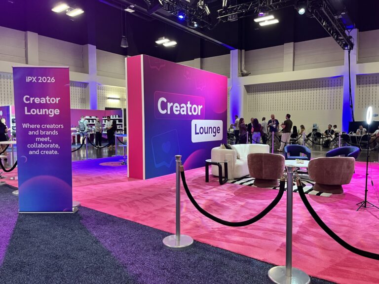 The Creator Lounge at iPX 2026 in Austin, Texas
